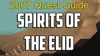 Runescape 2007 Spirits of Elid Quest Guide [upl. by Lippold744]