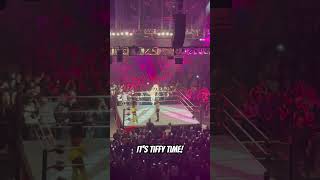 TIFFANY STRATTON RING ENTRANCE WWE SHEFFIELD [upl. by Atsirt145]