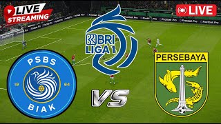 🔴LIVE  PSBS BIAK VS PERSEBAYA  BIG MATCH BRI LIGA 1  PERNTANDINGAN HARI INI eFOOTBALL PES 21 [upl. by Gardener]