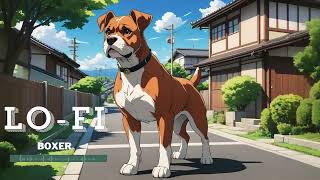 Longplay LOFI Boxer Dog Brilliance  Lofi Beats for Energetic Resilience and Joy 🐕🎵 [upl. by Manus]