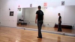 How to do the basic foxtrot dance right hand turn for beginners Mens Part [upl. by Labaw]