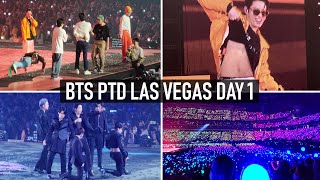 BTS PTD Las Vegas Day 1  Oh no Technical difficulties Vlogfancam FULL CONCERT HD [upl. by Webster586]