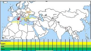 Ubicación temporal y espacial de las civilizaciones agrícolas de oriente y del Mediterráneo [upl. by Atinal]