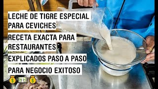 LECHE DE TIGRE PARA PREPARAR CEVICHE😱 RECETA PARA NEGOCIO 🤑 family cocina saludable comida [upl. by Aicela]