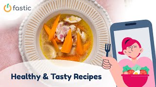 Low Calorie Chicken Soup  Fastic Recipes [upl. by Mayor]