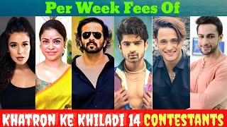 Khatron ke Khiladi Season 14 All Contestants Salary Asim Sumona Karan Krishna Shilpa shalin [upl. by Pacifica]