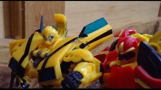 Transformers Prime Legacy Ep6 Bumblebee vs Lazerback Stop Motion [upl. by Faletti800]