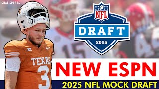 ESPN 2025 NFL Mock Draft From Field Yates Giants Trade Up For 1 Overall Pick In Round 1 [upl. by Marlyn]