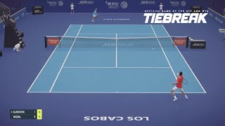 TIEBREAK  Novak Djokovic Vs Rafael Nadal I Los Cabos Arena PS5 [upl. by Arrotal]