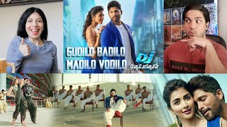 Gudilo Badilo Madilo Vodilo Reaction  DJ Video Songs  Allu Arjun  Pooja Hegde  DSP [upl. by Nelluc]