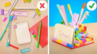 Top School Hacks amp Crafts 🎒😍 Smart School Stationery Ideas [upl. by Orelie466]