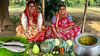 শীতের সকালে মাঠের টাটকা সবজি দিয়ে মায়ের হাতের দারুন স্বাদের খিচুড়ি তার সাথে ইলিশ মাছ ভাজা [upl. by Ladnor578]