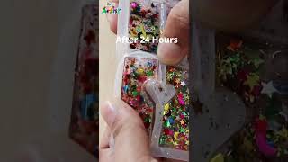 How to make Customize Keychains  Keychain Making At Home  Resin Art shorts [upl. by Akemed]