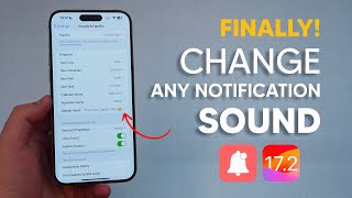 FINALLY How To Change Any Notification Sound on your iPhone iOS 172 [upl. by Alasdair]