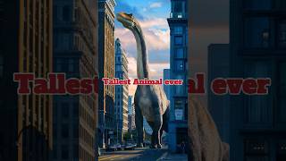 This is the tallest animal ever you dont know existed 🌎 shortvideo trends extinctanimals [upl. by Ettie182]