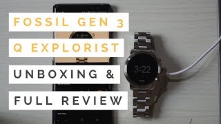 FOSSIL GEN 3 Q EXPLORIST SMART WATCH UNBOXING AND FULL REVIEW 2018 [upl. by Thurmond321]