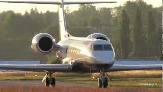 Taiwanese Gulfstream G550 Take Off at Airport BernBelp [upl. by Silloc]