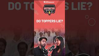 Do Toppers Lie 🤔 Are Toppers Honest About Consistency and Starting Early  shorts [upl. by Ardnuahsal39]