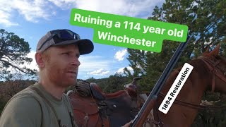 Ruining a 114 year old Winchester 1894 Restoration [upl. by Atikan]