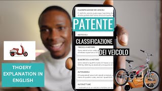 CLASSIFICAZIONE DEI VEICOLI PT1  PATENTE B  ENGLISH THEORY [upl. by Hoy]