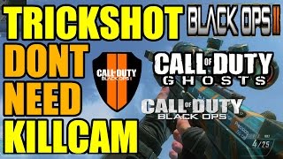 Trickshots dont need killcams  138  BLACK OPS 2 GHOSTS Black ops  Freestyle Replay [upl. by Lotsirb]