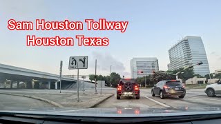 4K Sam Houston Tollway Houston Texas Drive [upl. by Kessiah]