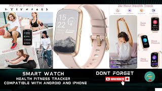 Smart Watch 147quot Health Fitness Tracker Compatible with AndroidampiPhone Women Men [upl. by Eugenio]