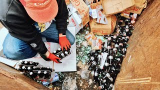 Retail Dumpster Full of Glass Bottle Soda [upl. by Nilloc]