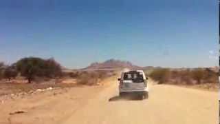 Namibia Mit einem Land Rover zur Spitzkoppe [upl. by Oicirbaf402]