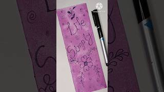 Life Simply Bookmark 🔖 😘 watercolor lettering shorts viralvideo bookmark [upl. by Fritz]