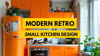 35 Modern Retro Kitchen Design Ideas for Small Space [upl. by Fulvia]