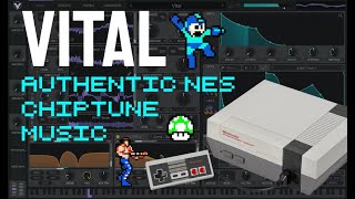 How to Authentic NES Chiptune Music in Vital  Synthesis Sound Design Tutorial [upl. by So]