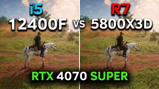 Core i5 12400F vs Ryzen 7 5800X3D  RTX 4070 SUPER  Test In 13 Games  2024 [upl. by Ruella240]