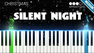 Silent Night  Christmas Song  INTERMEDIATE Piano Tutorial [upl. by Martell]