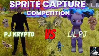 PJ Krypto VS Lil PJ Sprite Capture Competition  TCG World Metaverse [upl. by Eirotal]