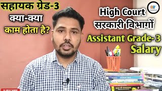 Assistant Grade3 सहायक ग्रेड3 क्या क्या काम होता है Salary  ag3 cpct mpgk mphc lokwalxyz [upl. by Annasus]