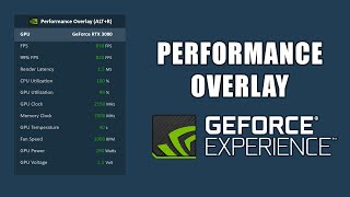 How To Enable Performance Overlay OSD With Nvidia GeForce Experience 2020 [upl. by Retep]