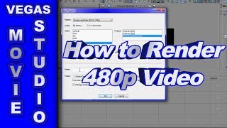 How to Render 480p Video using Sony Vegas Movie Studio HD Platinum 10 [upl. by Fairbanks]