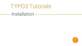 TYPO3 Tutorial  Installation 001 [upl. by Mistrot]