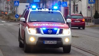 🚒 ELW 1  Nissan Navara 🚒  📢 PRESSLUFTAlarmfahrt  Florian Pforzheim 10113 [upl. by Marriott]