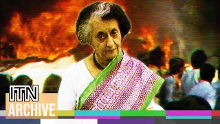 Indira Gandhi Assassination  Dramatic News Footage Captures Indias Year of Unrest 1984 [upl. by Filomena]