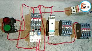 Star Delta Starter Control Circuit in Hindi  Electric Guru [upl. by Schach]