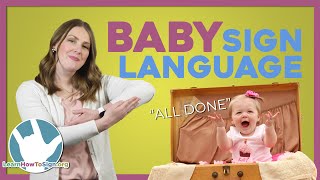 Baby Sign Language  First 12 Baby Signs in ASL  Sign Language for Babies [upl. by Lehcir889]