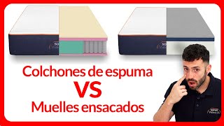 🛏️ Diferencias entre colchones de espuma y de muelles ensacados 🤔 [upl. by Halley202]