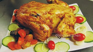 പൊരിച്ച കോഴി ഓവനിൽ  Grilled Chicken In Oven OTG  Oven Roasted Chicken  Recipe no 86 [upl. by Farland]