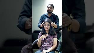 Beautiful haircut at Cocoon Salon haircut hyderabad hairstyle beautiful trending shorts [upl. by Rebor]