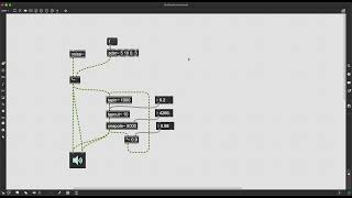 MaxMSPKarplusStrong String Synthesis（カープラス・ストロング合成） [upl. by Fritz]