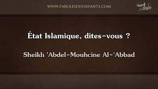 État Islamique ditesvous   Sheikh AbdelMouhcine AlAbbad [upl. by Kcinimod48]