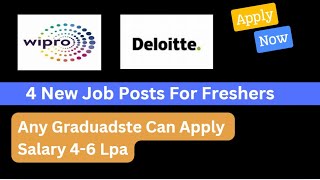 Latest Job Updates at Wipro amp Deloitte  Eligibility Application Process amp Tips [upl. by Boiney]