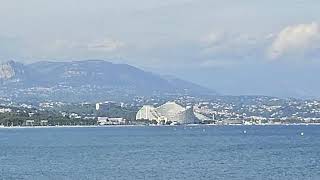 ANTIBES 🇫🇷 View of quotMarina Baie des Angesquot from Fort Carré beach [upl. by Maddeu693]